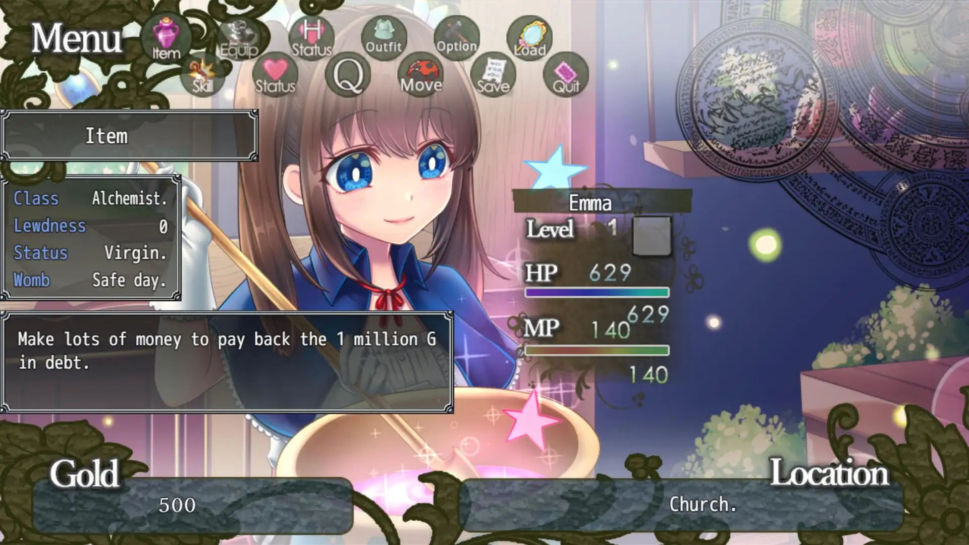 Emma the Alchemist's Debt Story Android Port