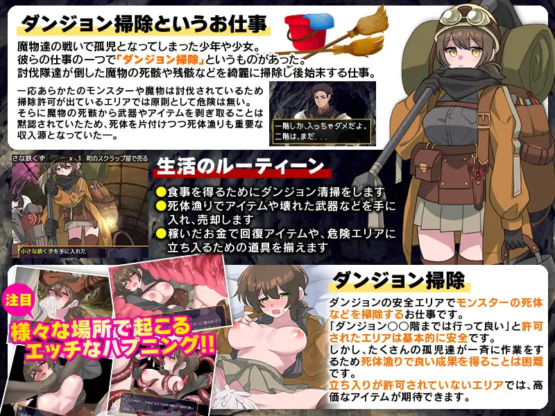 Dungeon Cleanup: A Perilous Job Teeming with Wriggling Parasitic Wombs Android Port + Translation